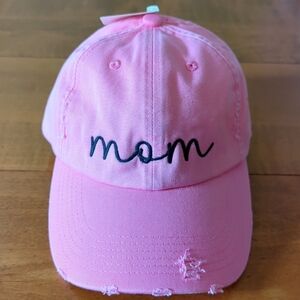 Distressed Cap - "mom"